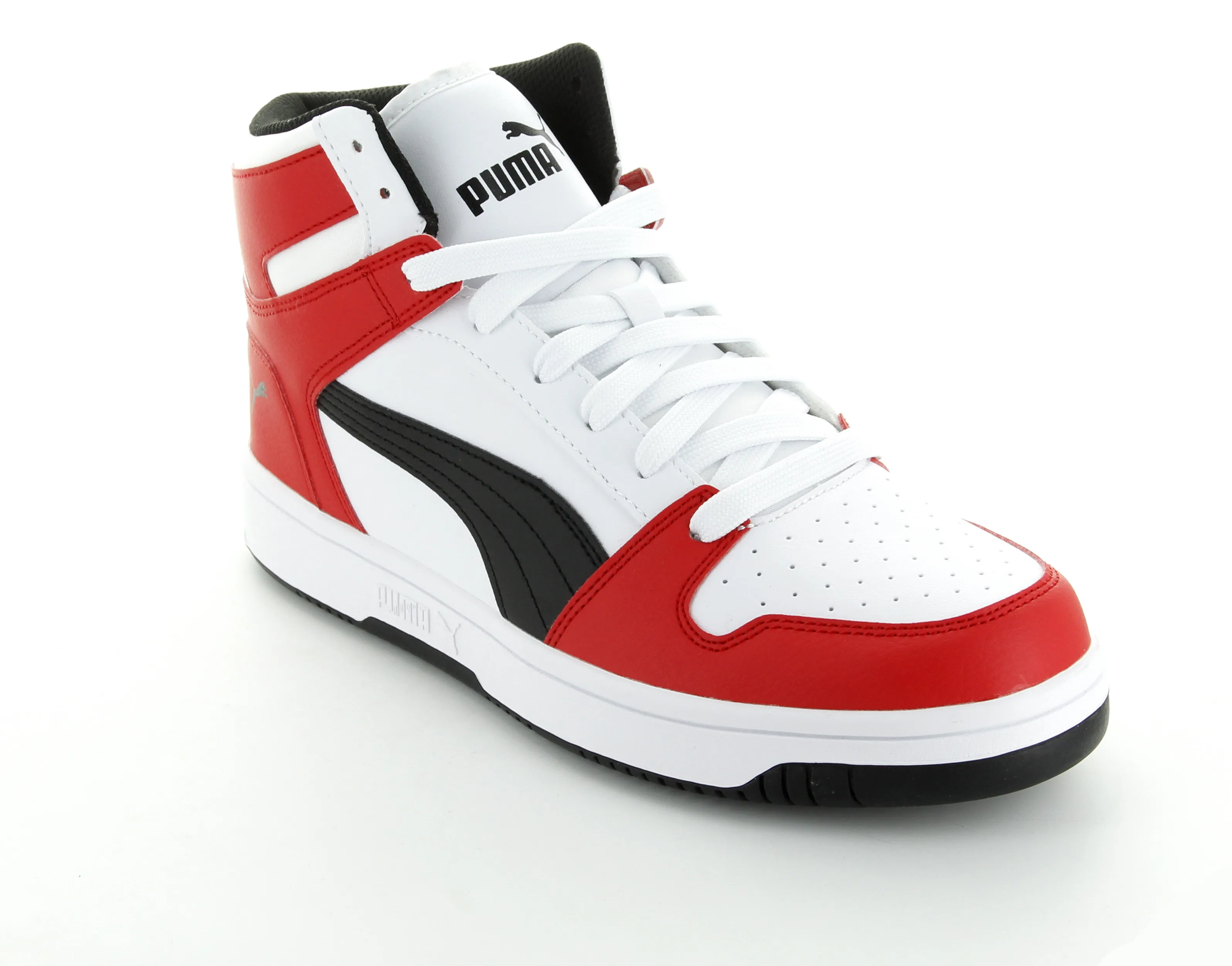 PUMA 369573-14 BCO-ROJO-NGO